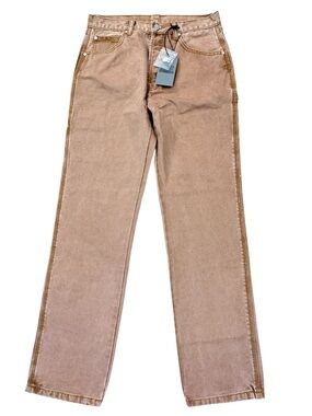 MNML Heavyweight Carpenter Pants 29 Brown Canvas Denim Workwear NWT Fits 30x32